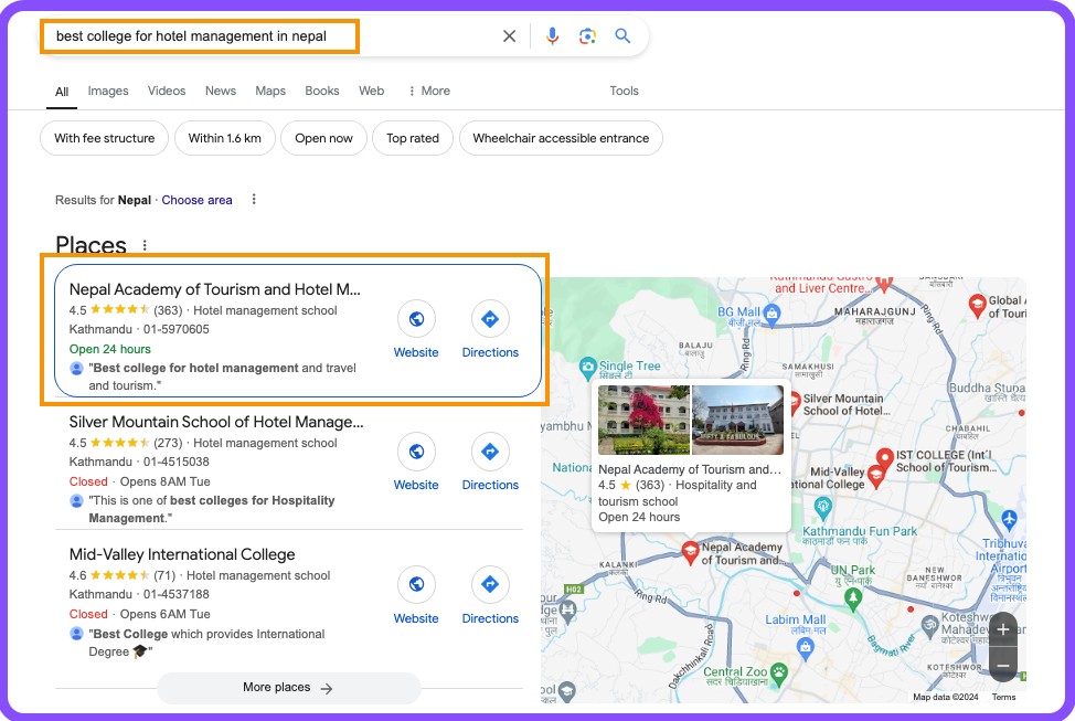 best college for hotel management in nepal-local seo for schools and colleges in nepal-kumarpradhan