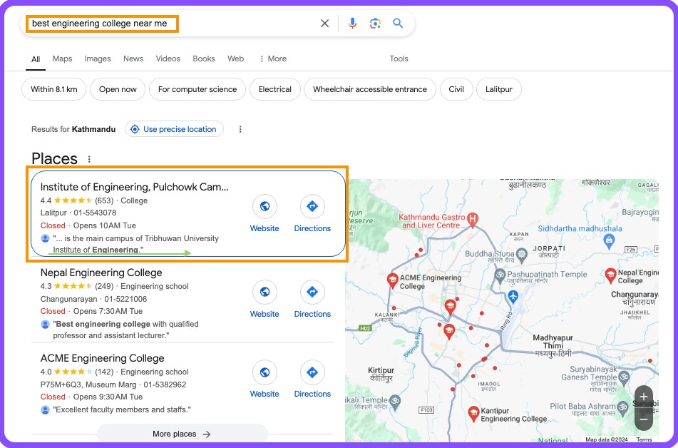 best engineering college near me-local seo for schools and colleges in nepal-kumarpradhan