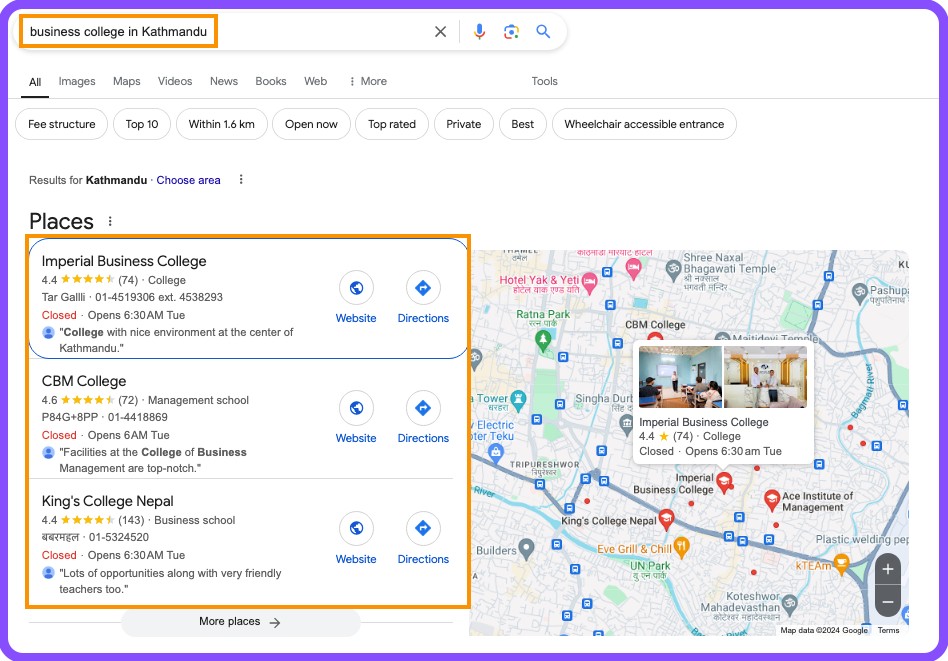 business college in kathmandu-local seo for schools and colleges in nepal-kumarpradhan