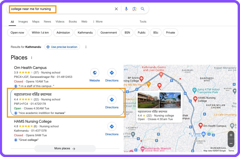 college near me for nursing-local seo for schools and colleges in nepal-kumarpradhan
