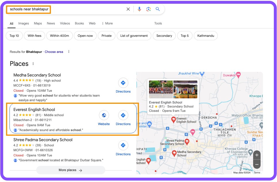 schools near bhaktapur-local seo for schools and colleges in nepal-kumarpradhan